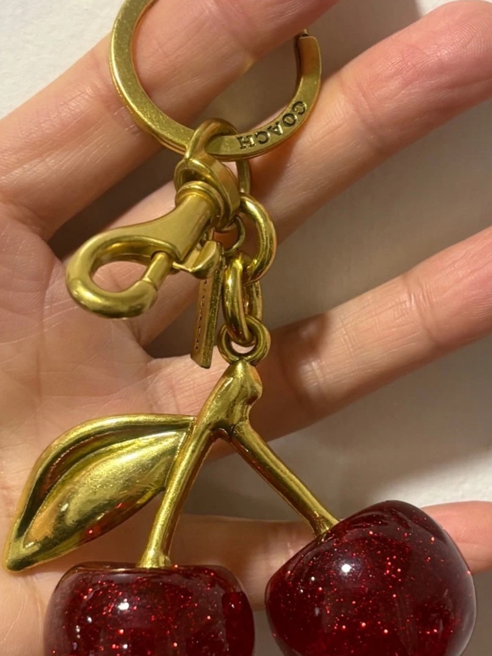 Coach Cherry Bag Charm - Picture 4 of 5